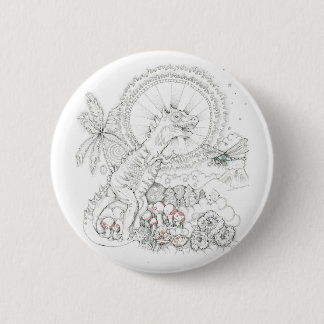 Dinosaur 6 Cm Round Badge