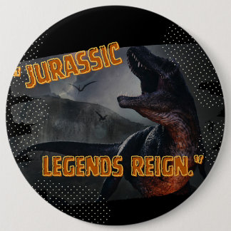 dinosaur 6 cm round badge