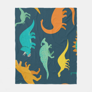 Dinosaur Adventure: Kids' Nursery Wallpaper Fleece Blanket