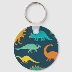 Dinosaur Adventure: Kids' Nursery Wallpaper Key Ring