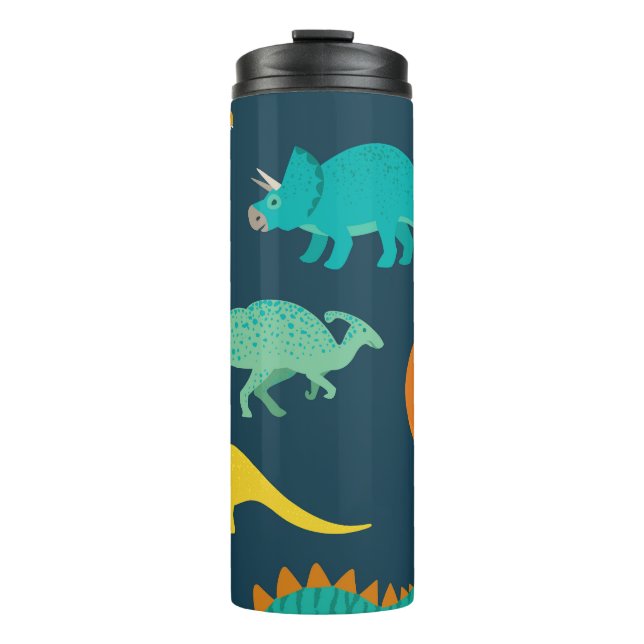 Dinosaur Adventure: Kids' Nursery Wallpaper Thermal Tumbler (Front)