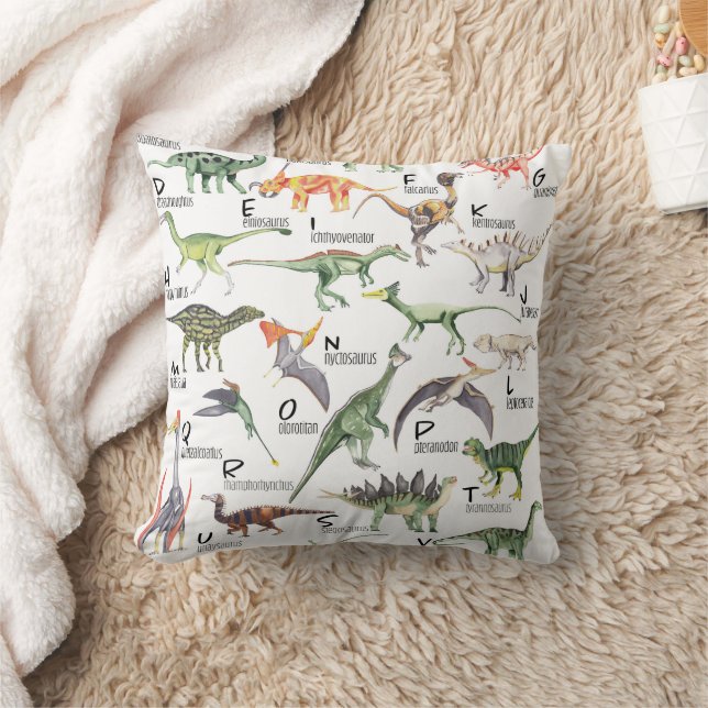 Dinosaur Alphabet Cushion (Blanket)