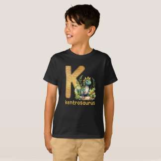 Dinosaur Alphabet K Type Kentrosaurus T-Shirt