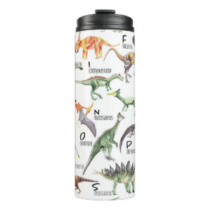 Dinosaur Alphabet Thermal Tumbler
