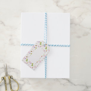 Dinosaur and Cupcake Birthday Design  Gift Tags