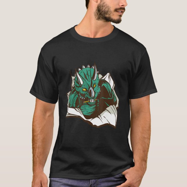 Dinosaur Angry Scary T-Shirt (Front)