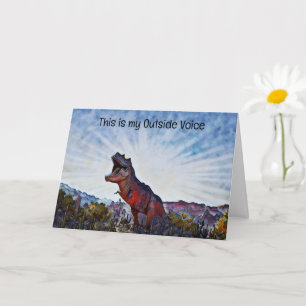 Dinosaur Art Roaring Fun Birthday Card