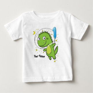 Dinosaur Astronaut 1st Birthday Baby T-Shirt