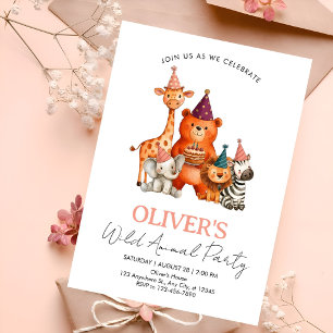 Dinosaur Astronaut 1st Birthday Invitation