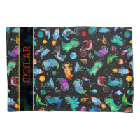 Dinosaur Astronauts Watercolor Space Personalised