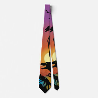Dinosaur at Dawn Neck Tie