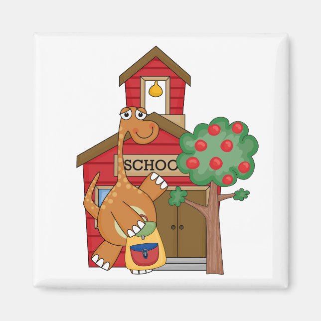 Dinosaur at School t-shirts and Gifts Magnet (Front)