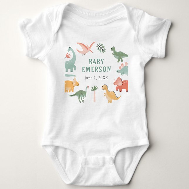 Dinosaur Baby Bodysuit (Dinosaur Baby Bodysuit by Painted Paperie
)