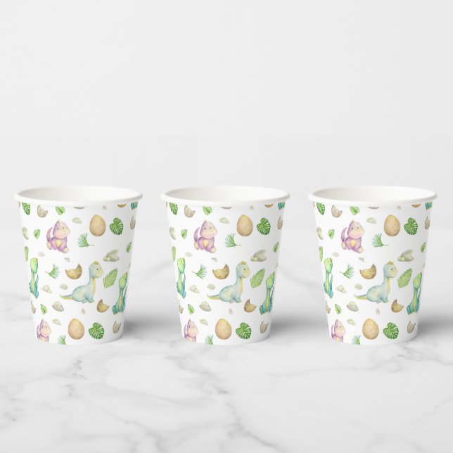 Dinosaur Baby Paper Cups (Multi)