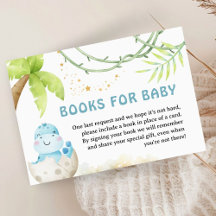 Dinosaur Baby Shower Boy Book For Baby