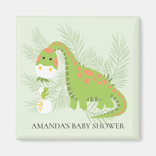 Dinosaur Baby Shower Favor Magnet