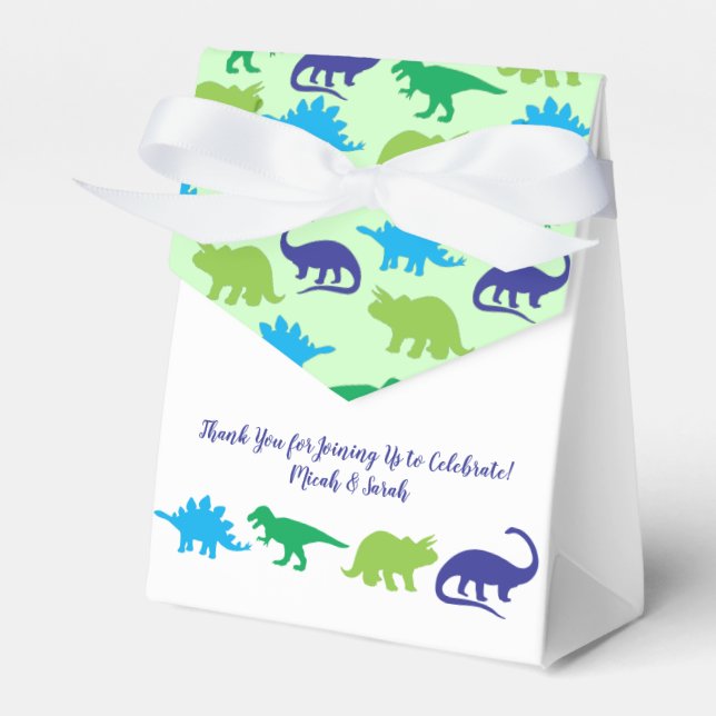 Dinosaur Baby Shower Favour Box (Front Side)