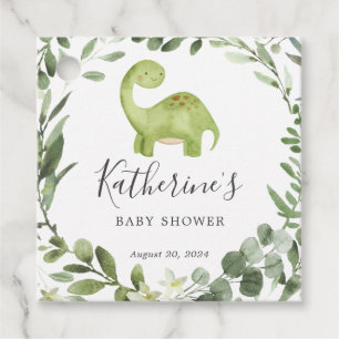 Dinosaur Baby Shower Favour Tag