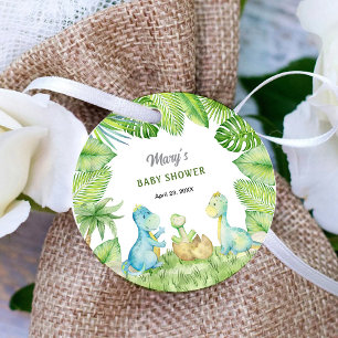 Dinosaur Baby Shower Favour Tags