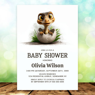 Dinosaur Baby Shower Invitation