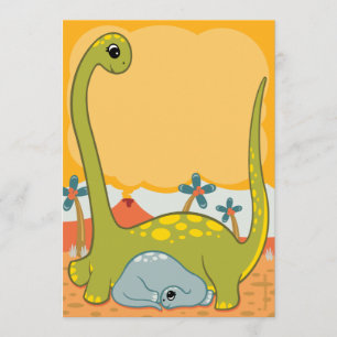 Dinosaur Baby Shower Invitations