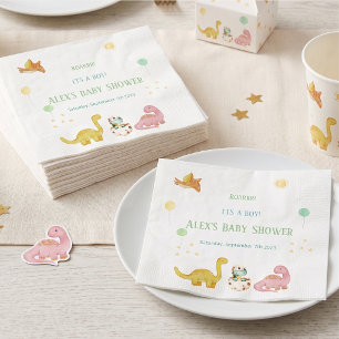 Dinosaur Baby Shower Napkin