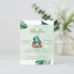 Dinosaur baby shower Postcard