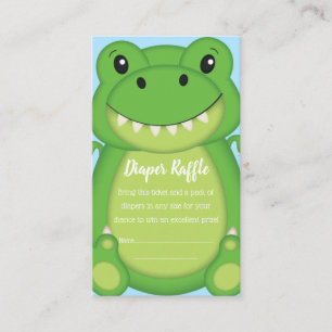 Dinosaur Baby Shower T-Rex Enclosure Card