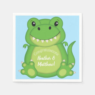 Dinosaur Baby Shower T-Rex Napkin