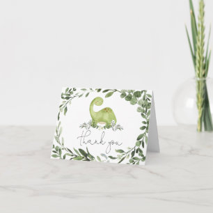Dinosaur Baby Shower Thank You Card