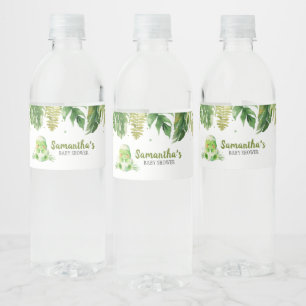 Dinosaur Baby Shower  Water Bottle Label