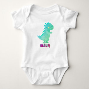 DINOSAUR BATHROOM BABY BODYSUIT