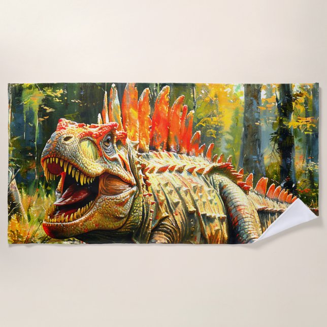 Dinosaur Beach Towel (Front)
