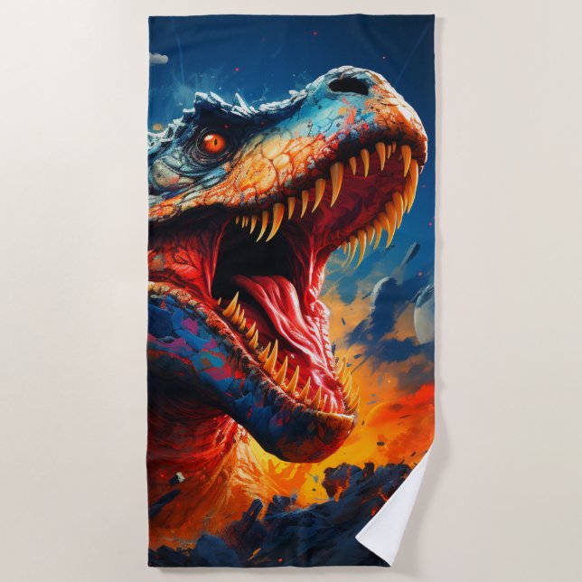 Dinosaur Beach Towel (Front)