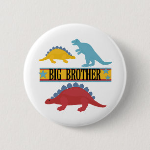 Dinosaur Big Brother 6 Cm Round Badge
