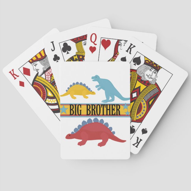 Dinosaur Big Brother Playing Cards (Back)
