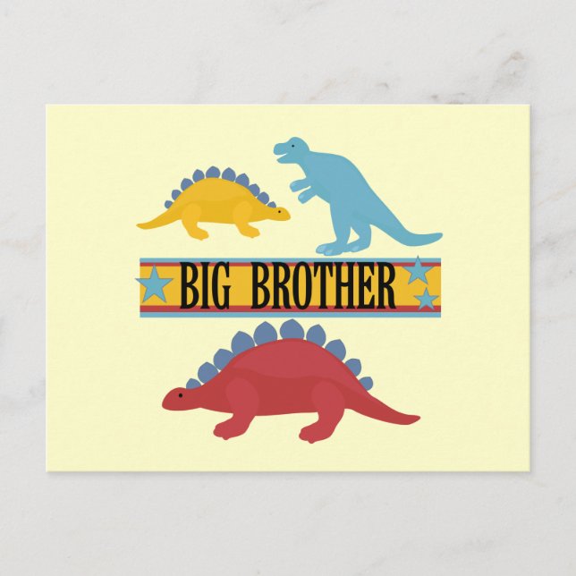 Dinosaur Big Brother Postcard (Front)