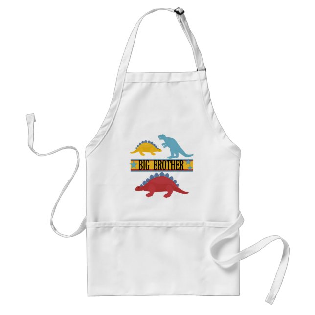 Dinosaur Big Brother Standard Apron (Front)