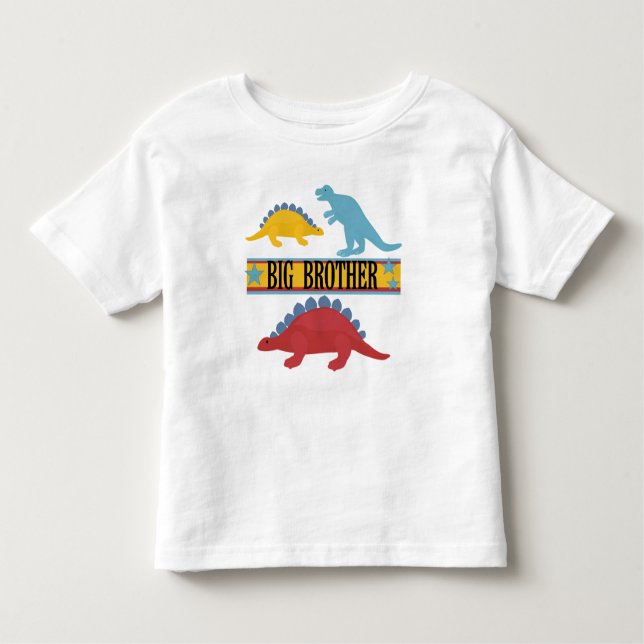 Dinosaur Big Brother Toddler T-Shirt (Front)