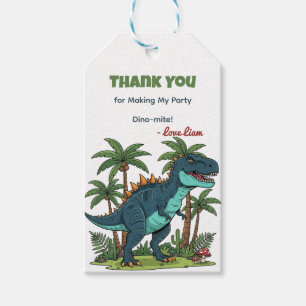 Dinosaur Birthday Favour Tags