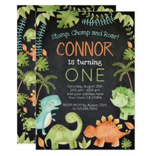 Dinosaur Birthday Invitation
