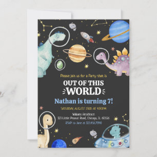 Dinosaur Birthday Invitation