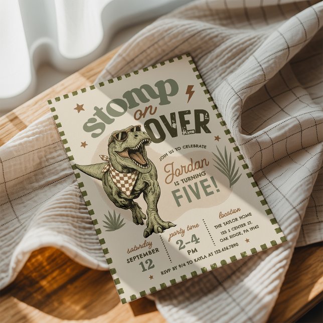 Dinosaur Birthday Invitation (Creator Uploaded)