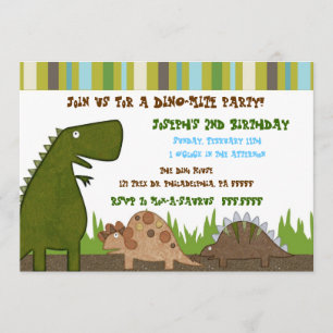 Dinosaur Birthday Invitation
