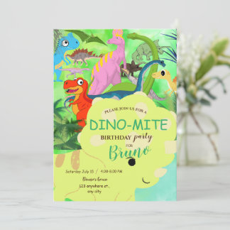 Dinosaur Birthday Invitation
