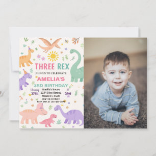 Dinosaur Birthday Invitations