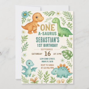 Dinosaur Birthday Invitations