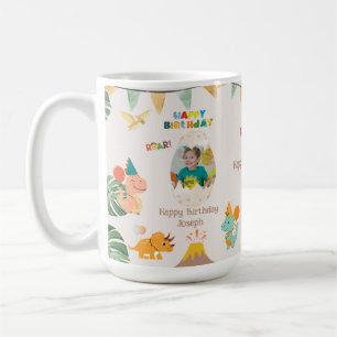 Dinosaur Birthday Mug Gift – Custom Photo