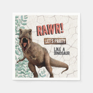 Dinosaur Birthday  Napkin
