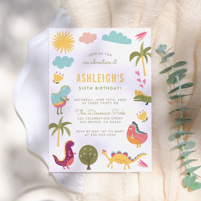 Dinosaur Birthday Party | Boy or Girl Birthday Invitation (Creator Uploaded)